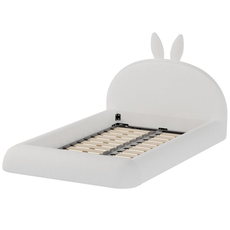 Aesthetik Kids Upholstered King Single Bed Ivory