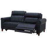 Aiden & Ivy Leather Power Reclining Sofa With Power Headrests
