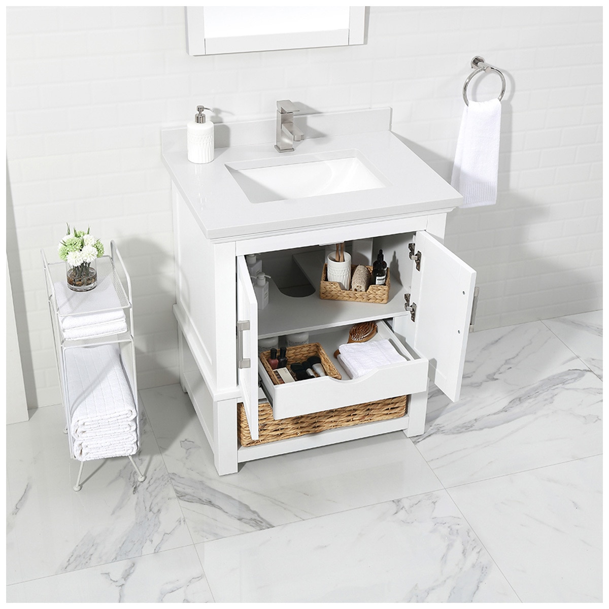 OVE Sonia 762mm White Vanity Costco Australia