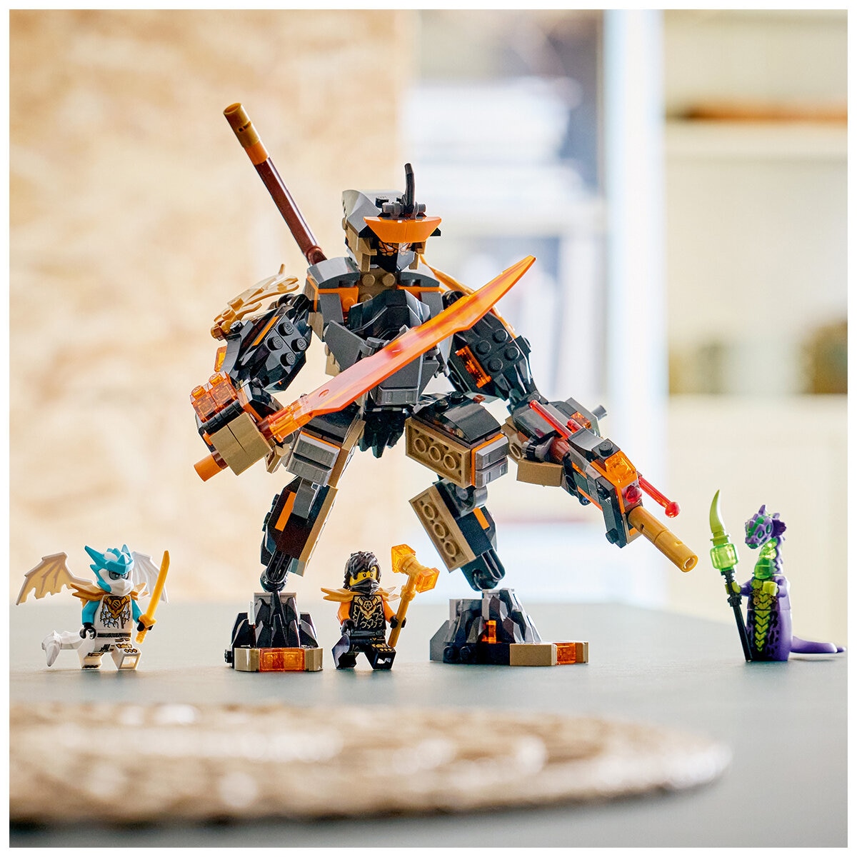LEGO NINJAGO Cole’s Mission Mech & Dragon Zane 71854