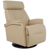 Moran Fjords Rome Motorised Recliner Relaxer Large 1 Motor with Battery Latte Beige