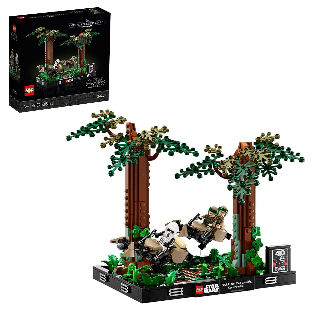 LEGO Endor Speeder Chase Diorama 75353