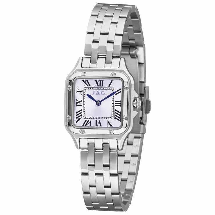 JAG Riana Silver Tone Square Dial Women's Watch J2814A JAG Riana Silver Tone Square Dial Women's Watch J2814A