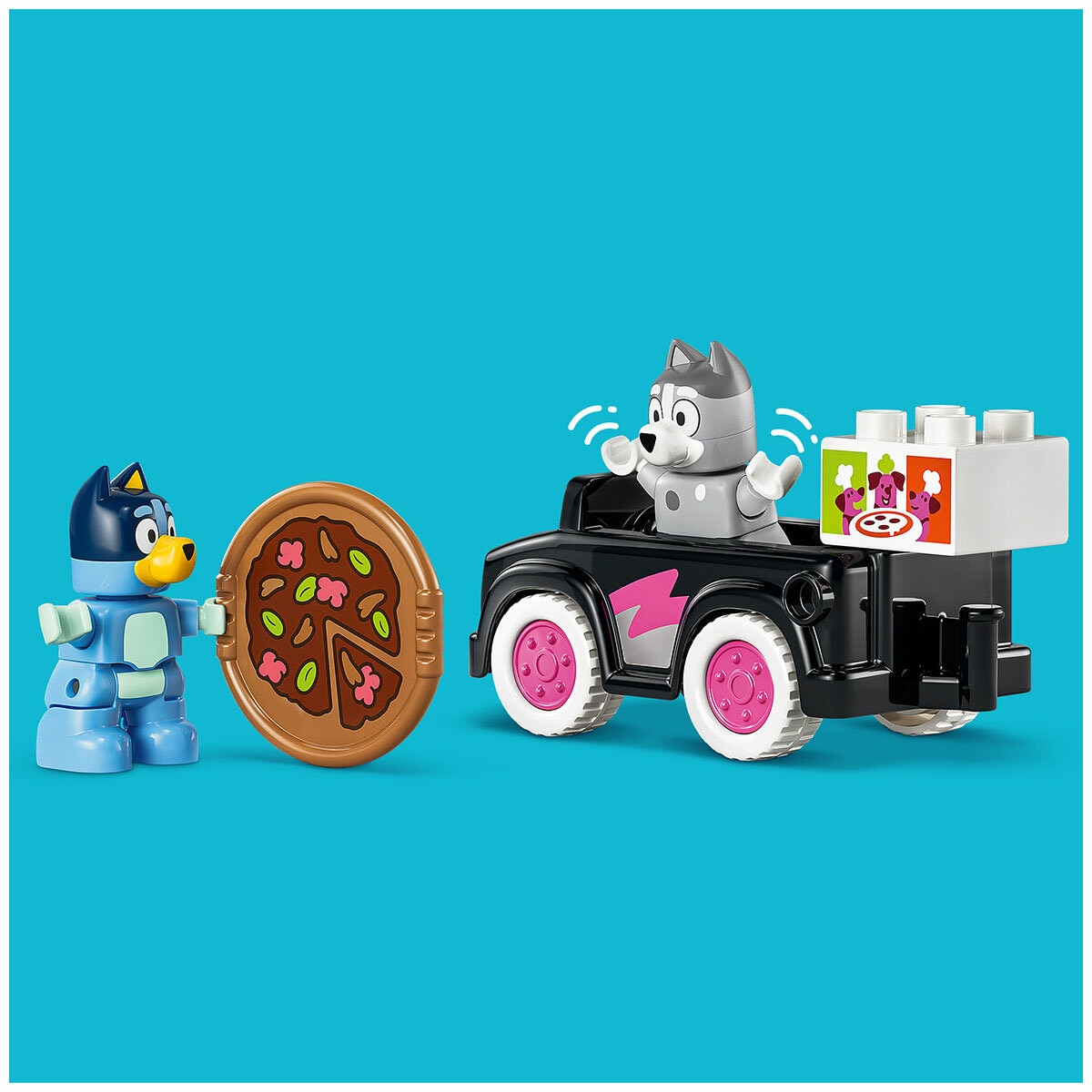 LEGO DUPLO Bluey Pizza Girls with Muffin and Bluey 10469