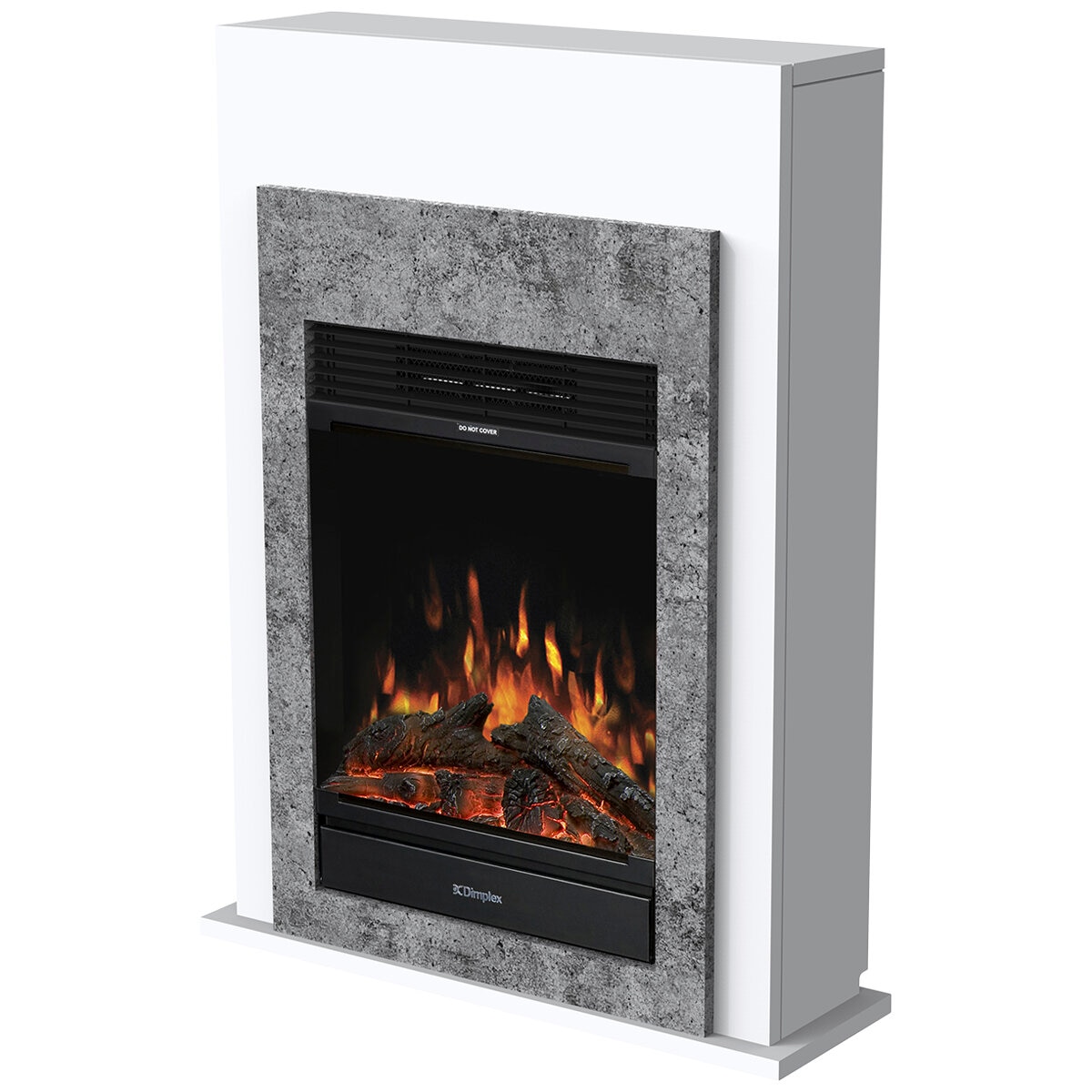Dimplex 1.5 kW Conner Mini Suite with LED Firebox Grey & White