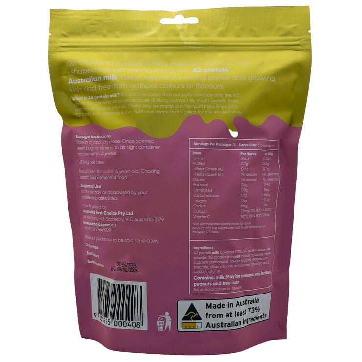 Ozi Choice A2 Australian Milky Bites 300g