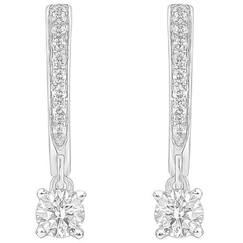 18KT White Gold 0.45ctw Diamond Earrings