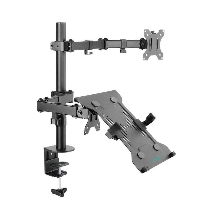 mbeat Activiva Dual-Screen Articulating Monitor Arm with Interchangeable Laptop Holder ACA-BMA-DLH01K mbeat Activiva Dual-Screen Articulating Monitor Arm with Interchangeable Laptop Holder ACA-BMA-DLH01K
