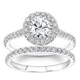 18KT White Gold 1.68ctw Diamond Bridal Set With 1.00ctw Centre