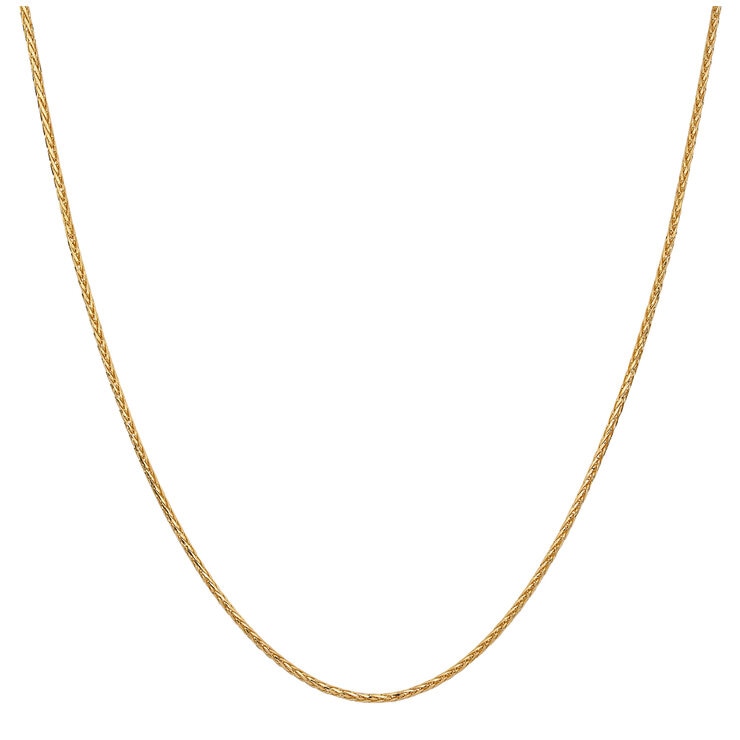 14KT Yellow Gold Spiga Adjustable Chain/ 14KT Yellow Gold Spiga Adjustable Chain/