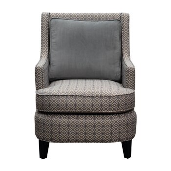 Moran Monet Fabric Chair Bolton Graphite with Plush Slate Cushion