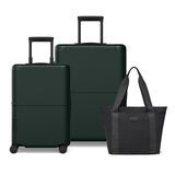 July Jetsetter Luggage Set 3 Pieces Forest Green July Jetsetter Luggage Set 3 Pieces Forest Green