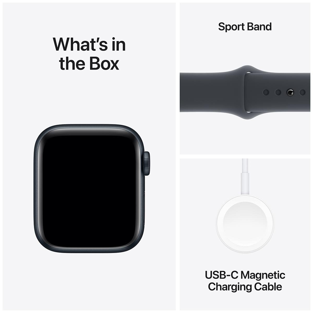 Apple Watch SE GPS 40mm Midnight Aluminium Case With Midnight Sport Band S/M