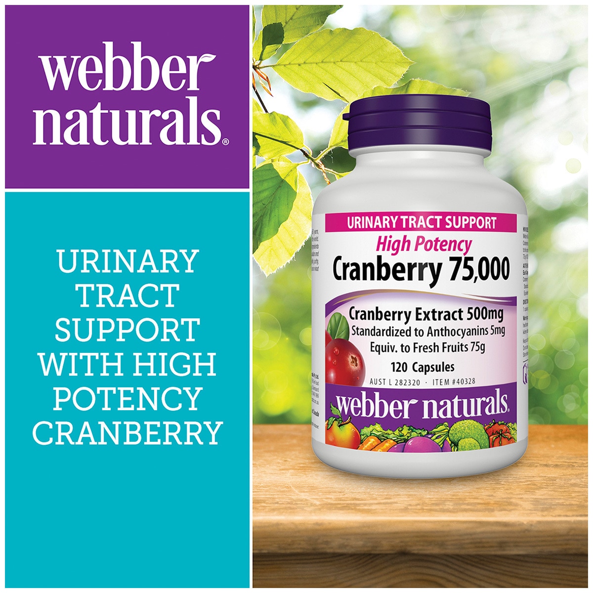 Webber Naturals Cranberry Extract 500mg 120 caps