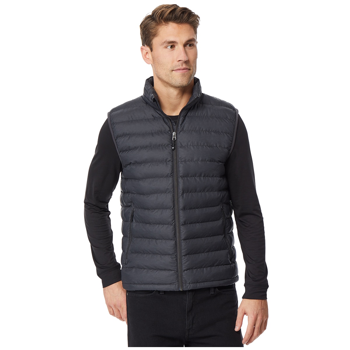 32Degrees Mens Vest - Black Melange