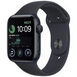 Apple Watch SE GPS 44mm Silver Aluminium Case with White Sport Band