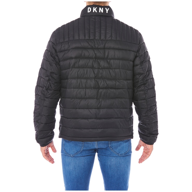DKNY Mens Logo Packable Jacket Black Costco Australia