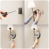 Globe LED Wall Sconce Wireless 2 Pack