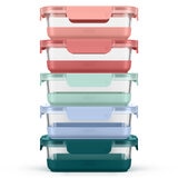 Ello Meal Prep Glass Storage 10 Piece Set Ello Meal Prep Glass Storage 10 Piece Set