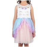 Zunie Girls' Dress - Ivory Multi