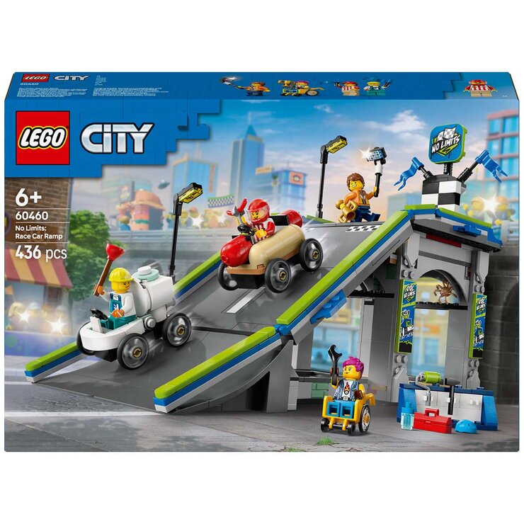 LEGO City No Limits Race Car Ramp Track Toy Soapbox-Racing Set 6046