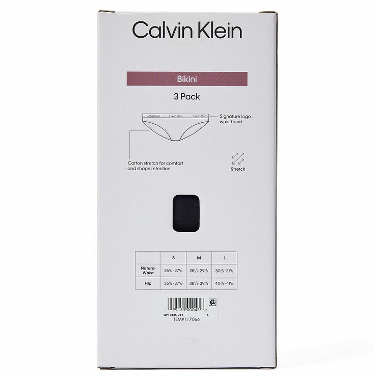 Calvin Klein Women's Bikini 3 Pack