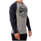 SuperDry LS Tee - Raglen Sleeve - Navy