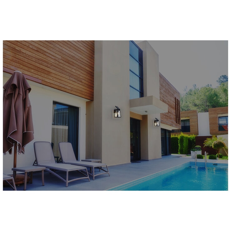 Lutec Solar LED Coach Light 2 Pack 6990905012 Lutec Solar LED Coach Light 2 Pack 6990905012