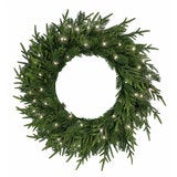 CGH Pre-Lit 30 Inch Holiday Norfolk Pine Wreath CGH Pre-Lit 30 Inch Holiday Norfolk Pine Wreath