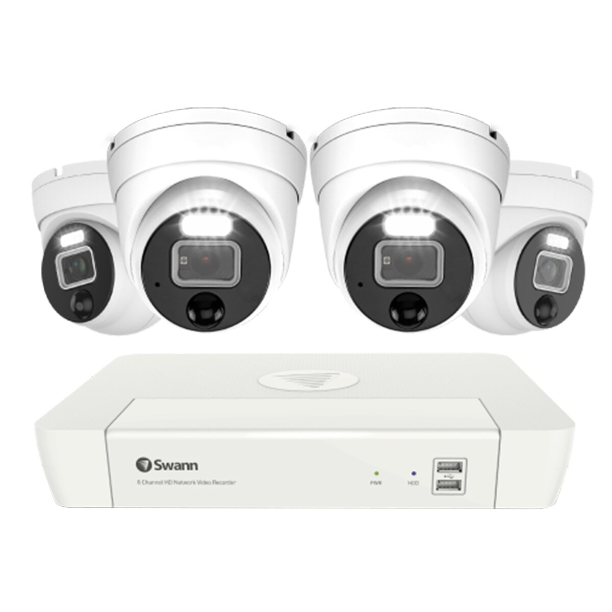 Swann Security System 4 Camera 8 Channel 4K Master-Series NVR SWNVK-87680W4DWL-AU