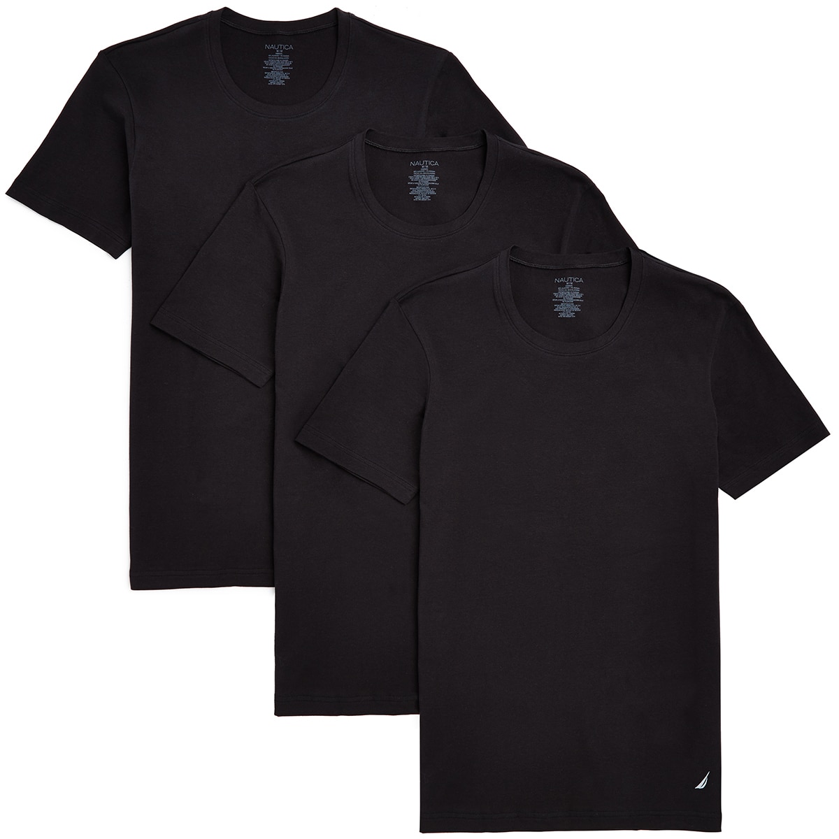 Nautica Tee 3 Pack - Black