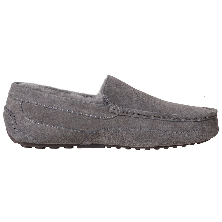 Kirkland Signature Men's Wool Shearling Slippers Grey Kirkland Signature Men's Wool Shearling Slippers Grey