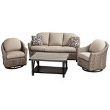 Agio Amelia Woven 4 Piece Deep Seating Set