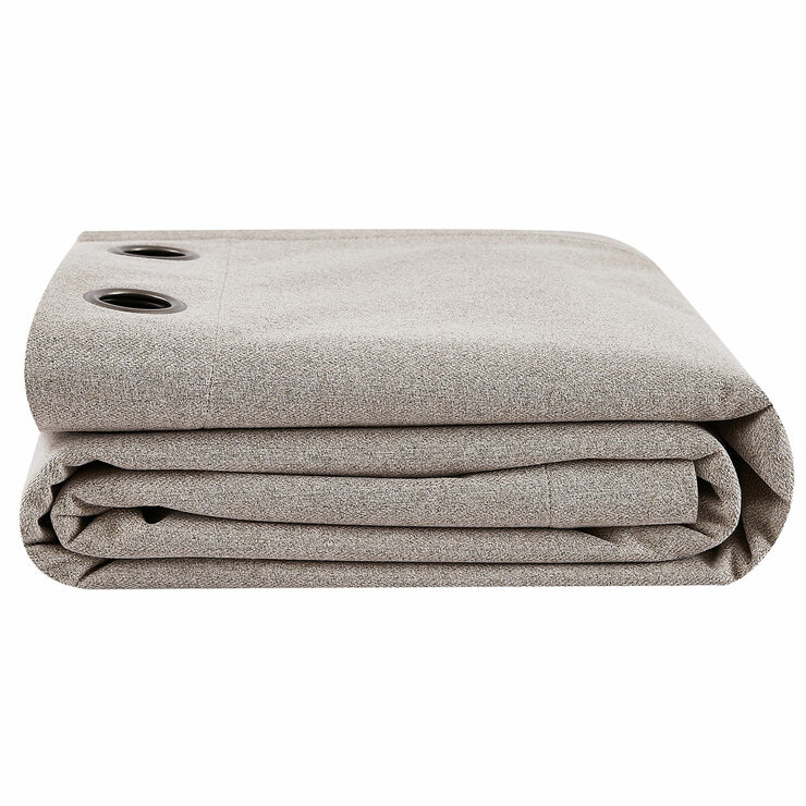 Piper Blackout Curtain Window Panel 2 Pack Beige