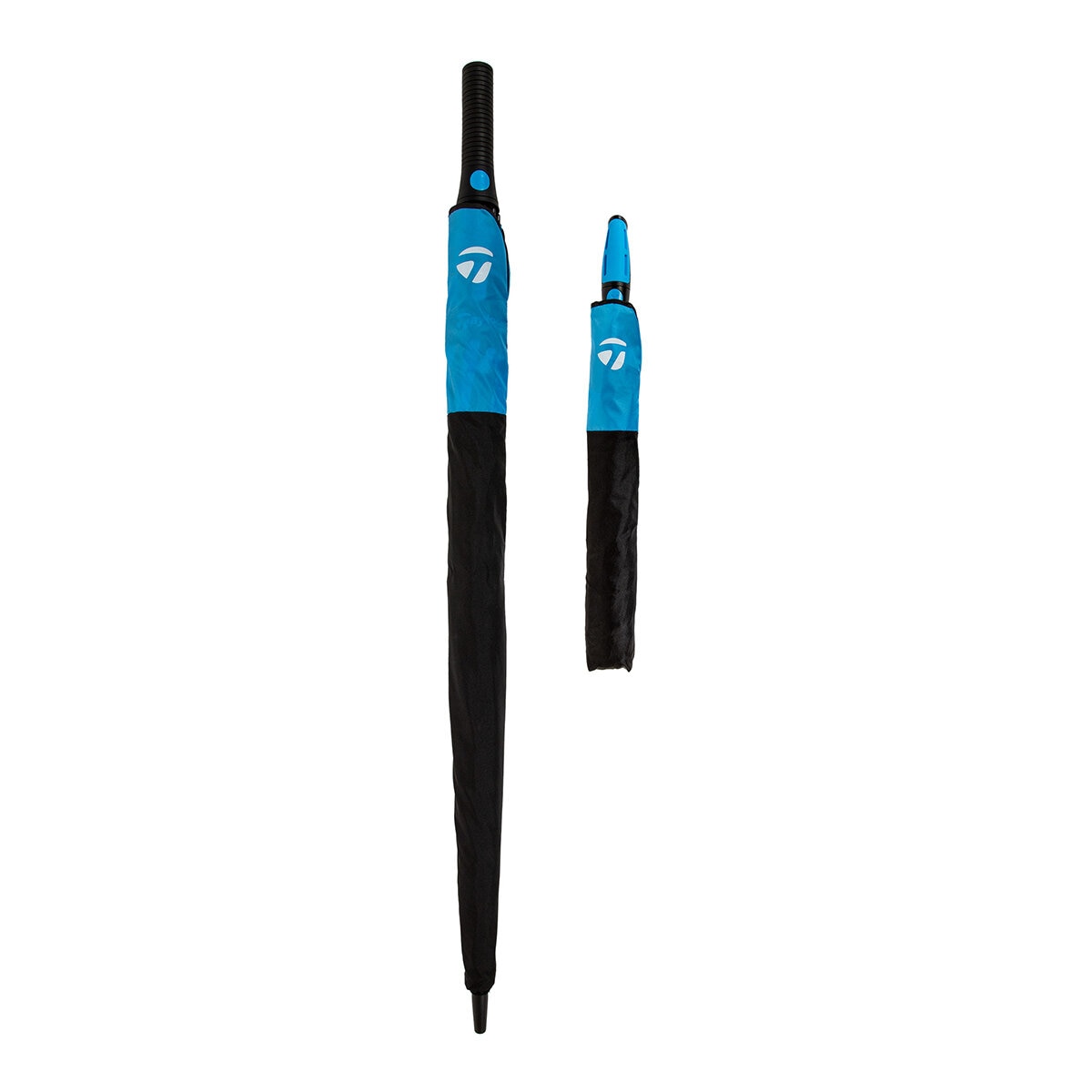 Taylormade 62 Inch Golf & 58 Inch Jumbo Compact Umbrella Set 2 Pack Black/Ocean
