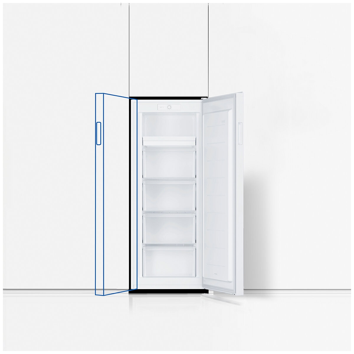 Haier 169L 300 Series Vertical Freezer White HVF170VW