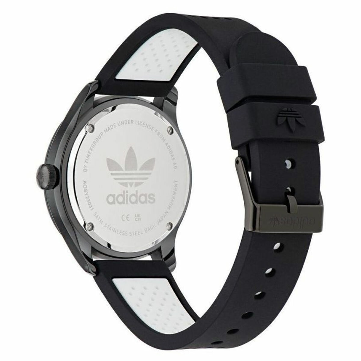 Adidas Originals Code One Black Dial Silicone Strap Watch AOSY23031 Adidas Originals Code One Black Dial Silicone Strap Watch AOSY23031