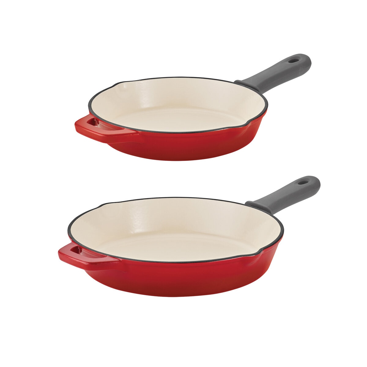 Tramontina Enameled Cast Iron Skillets 2 pack/