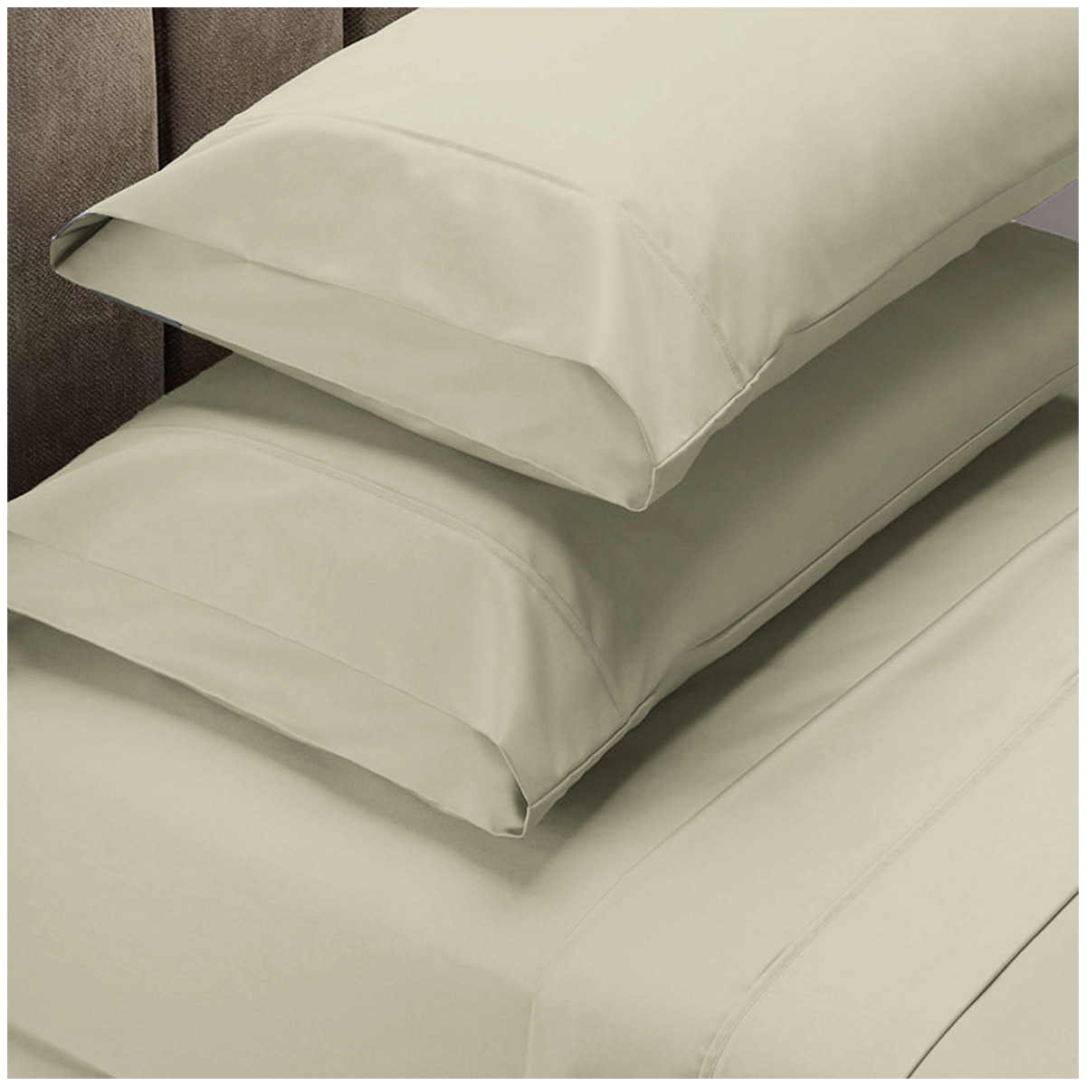 Bdirect Renee Taylor 1500 Thread Count Cotton Blend Sheet Set - Queen - Ivory