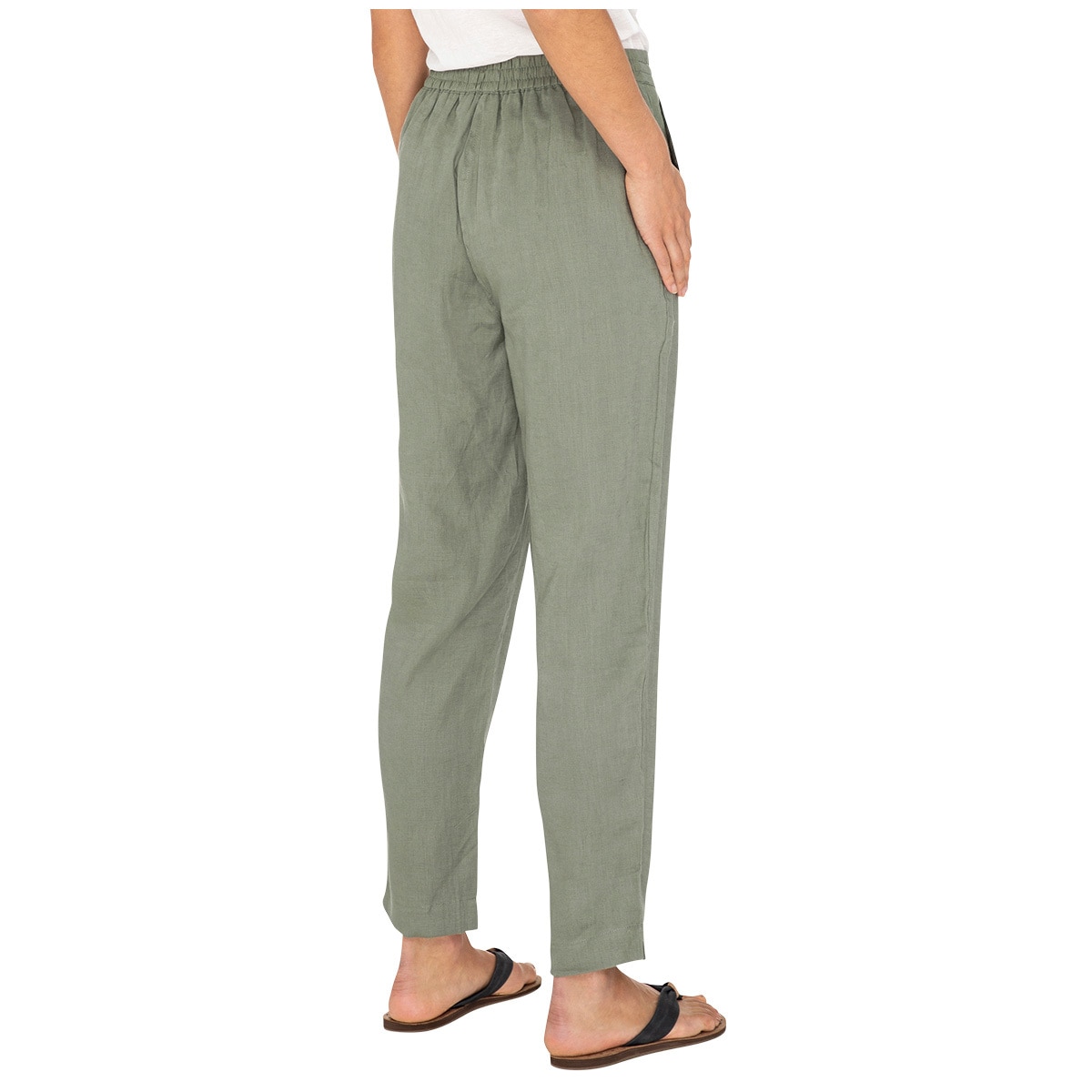 Avent Women's Linen Pant - Olive