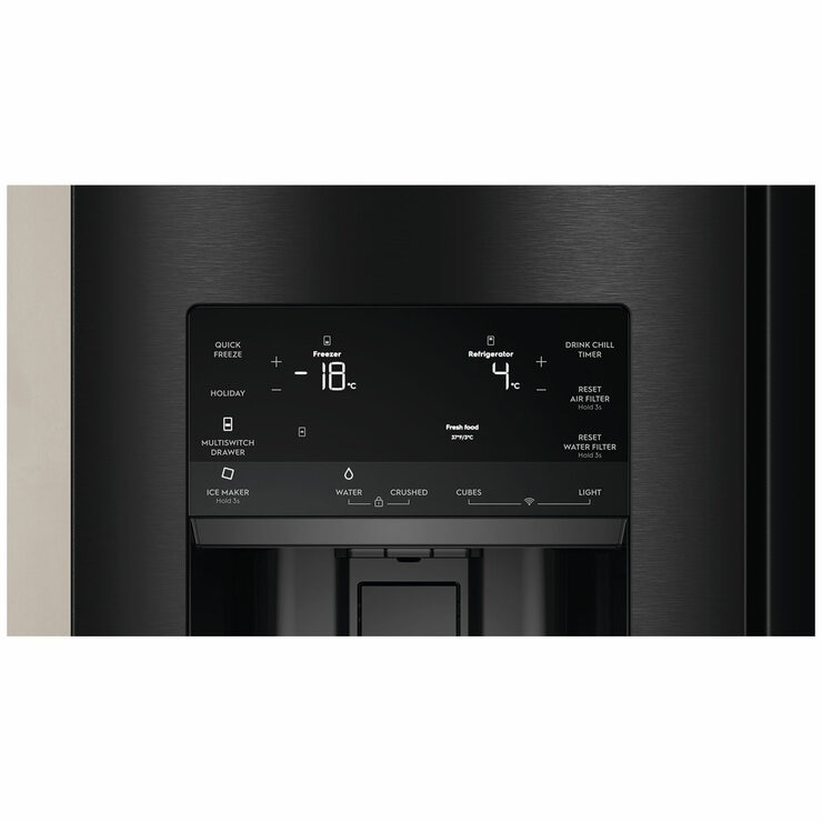 Electrolux 609L French Door Fridge Matte Black EHE6191BB Electrolux 609L French Door Fridge Matte Black EHE6191BB