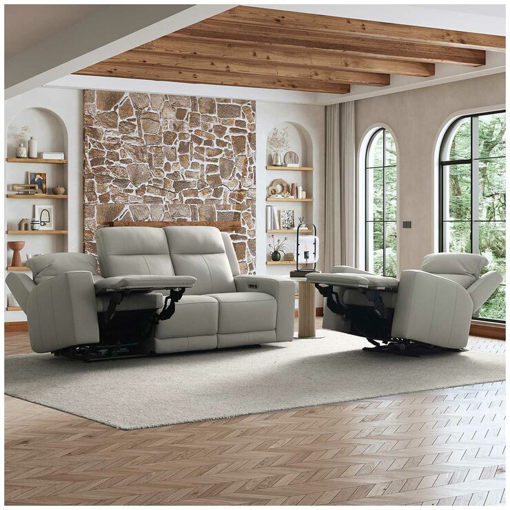 Simon Li Furniture Leather Power Recliner