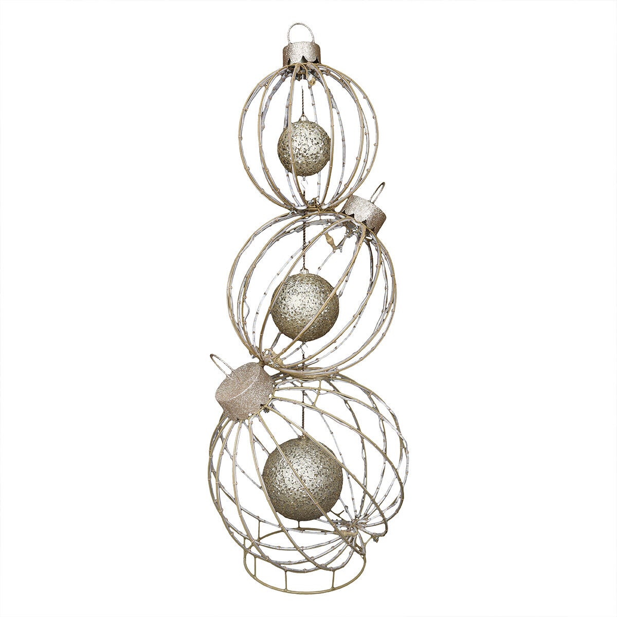 Stacked LED Christmas Ornament Set 1.57M x 3 Piece Stacked LED Christmas Ornament Set 1.57M x 3 Piece