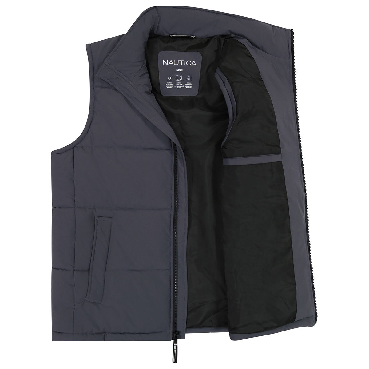Nautica Mechanical Stretch Puffer Vest Navy