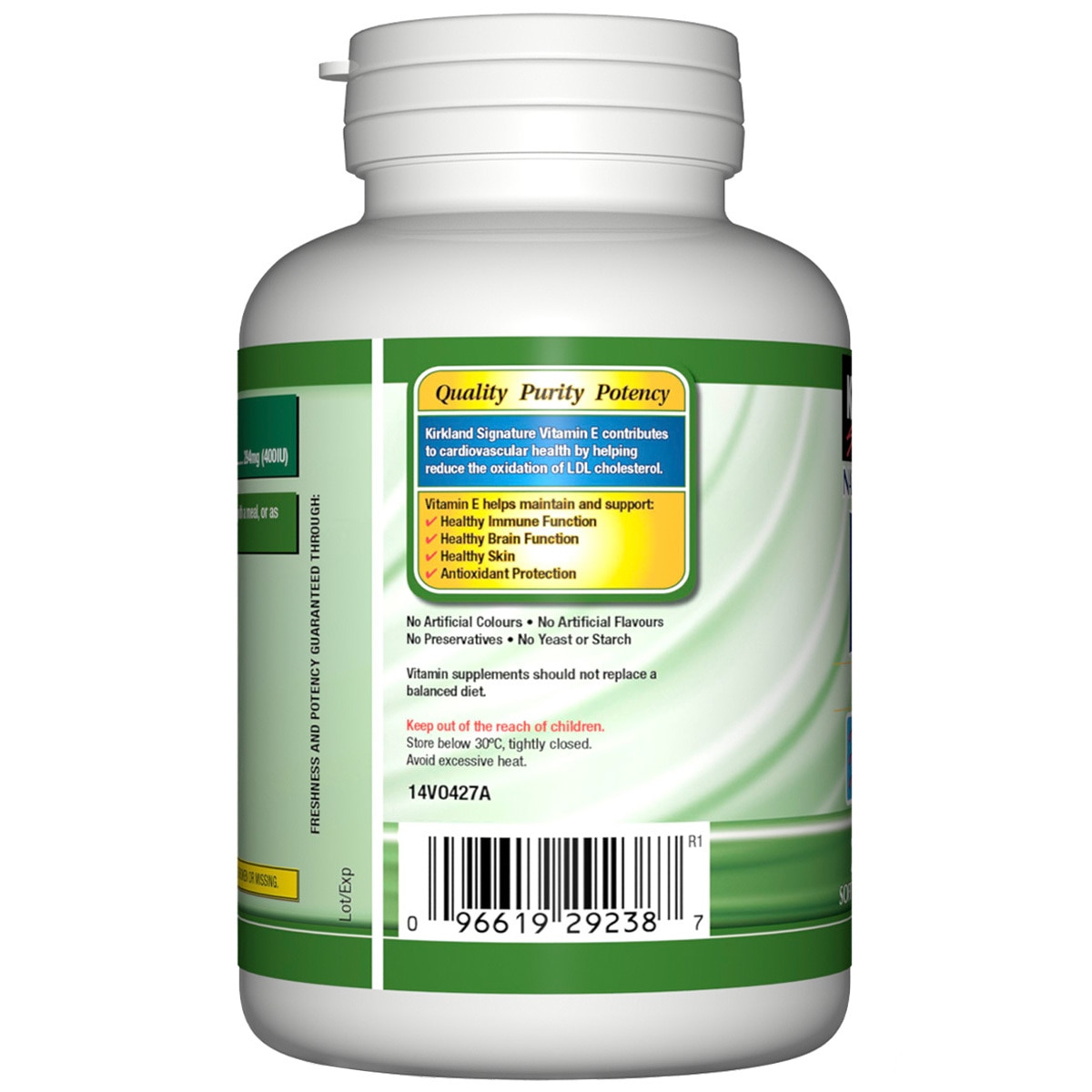 Kirkland Signature Natural Vitamin E 400 IU 200 Softgels Costco Australia