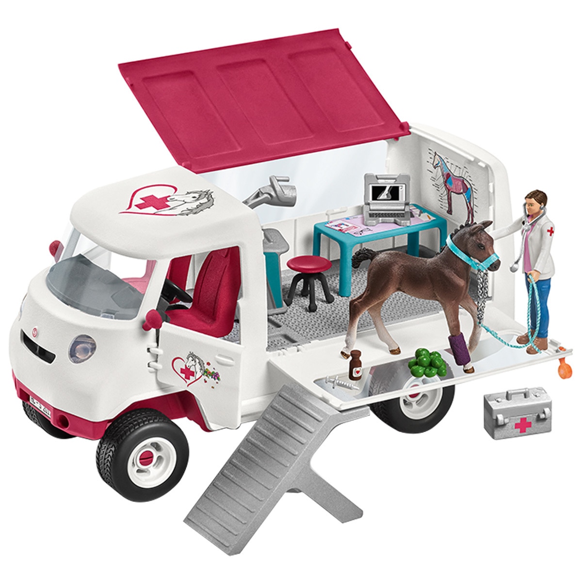 Schleich - Mobile Vet with Hanoverian Foal