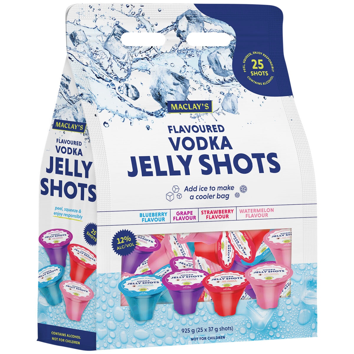 Maclay's Vodka Flavoured Jelly Shots 25 x 37g Costco Au...
