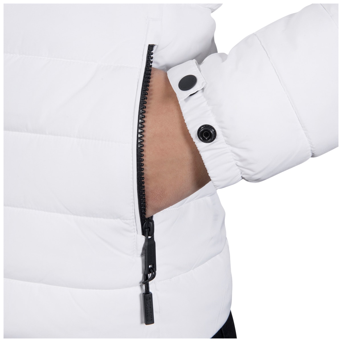 Superdry Women’s Faux Fur Fuji Hooded Jacket White