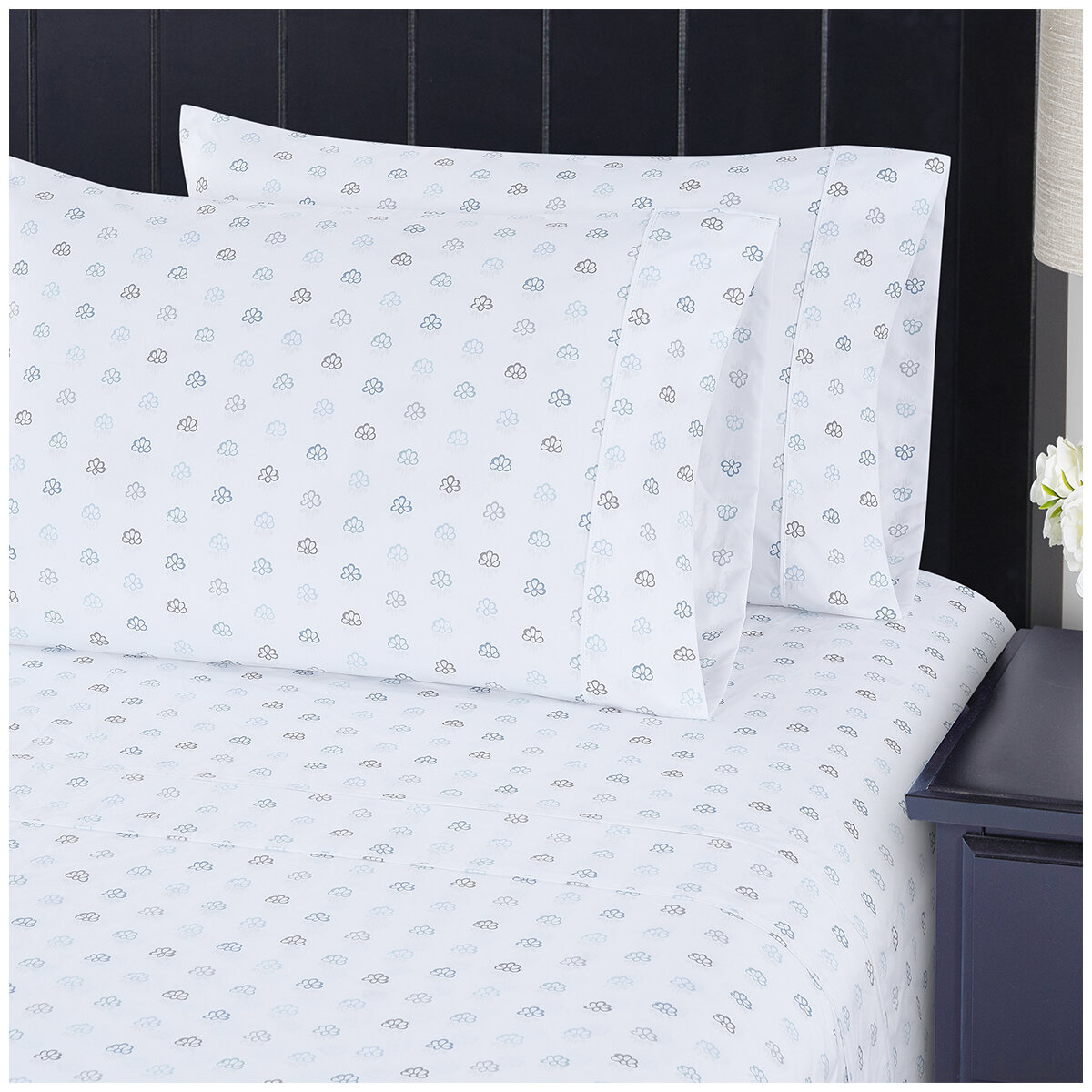South Point Home Fashions Microfiber 4 Piece Sheet Set Queen