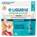 Liquid I.V. Hydration Multiplier Sugar Free Peach Electrolyte Drink Mix 30 Sachets